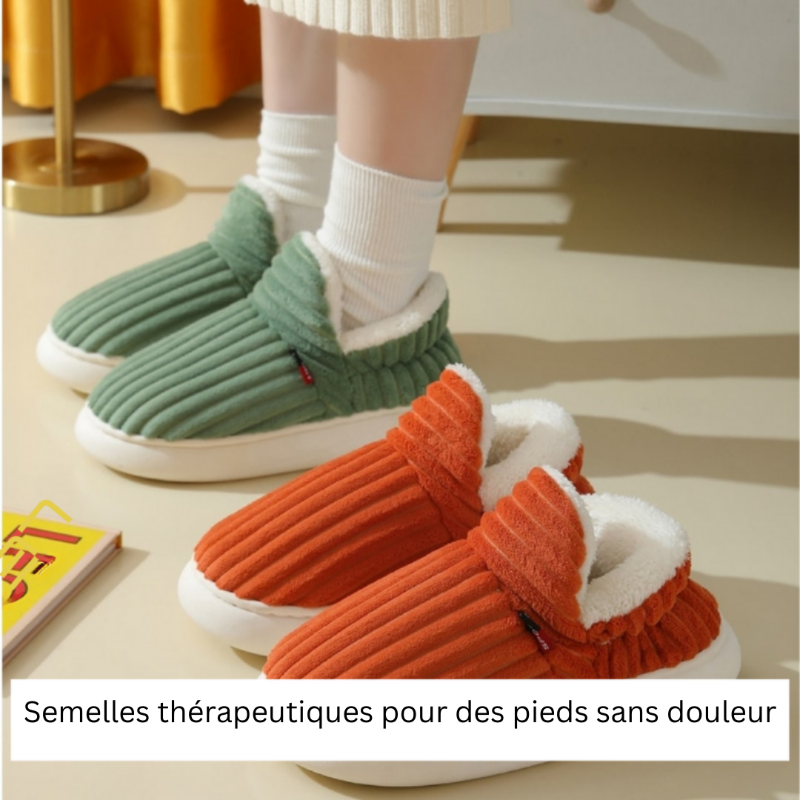 Pantoufles d'Hiver Confortables et Chaudes