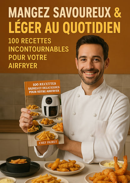 100 Recettes Saines et Délicieuses pour votre Airfyer - Chef Pairet